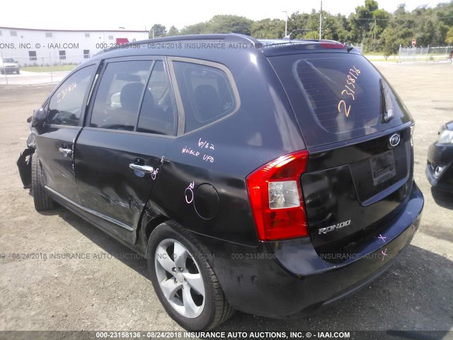 KNAFG525777043390 - 2007 KIA RONDO LX/EX BLACK photo 3