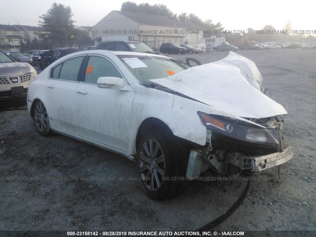 19UUA8F31EA002793 - 2014 ACURA TL SE WHITE photo 1