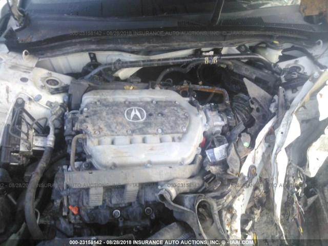 19UUA8F31EA002793 - 2014 ACURA TL SE WHITE photo 10