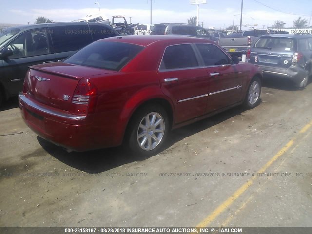 2C3LA63H26H443452 - 2006 CHRYSLER 300C RED photo 4