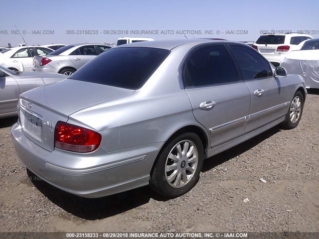 KMHWF35HX5A154415 - 2005 HYUNDAI SONATA GLS/LX SILVER photo 4