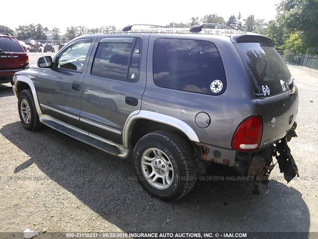 1D4HS58NX3F553253 - 2003 DODGE DURANGO SLT PLUS GRAY photo 3