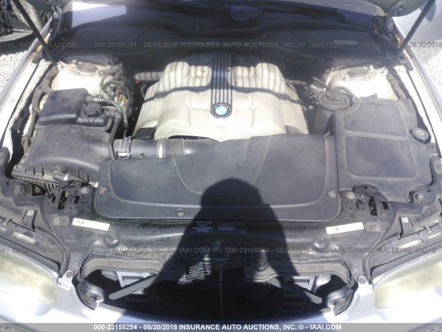 WBAGN63443DR10441 - 2003 BMW 745 LI فضي صورة 10