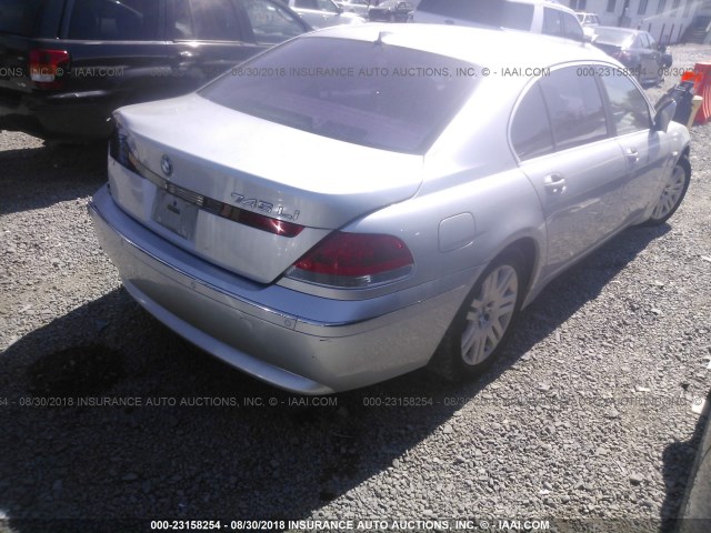 WBAGN63443DR10441 - 2003 BMW 745 LI فضي صورة 4