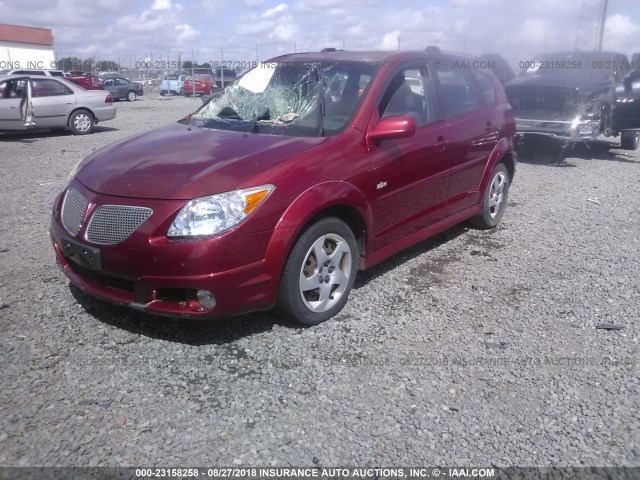 5Y2SL65877Z400712 - 2007 PONTIAC VIBE MAROON photo 2