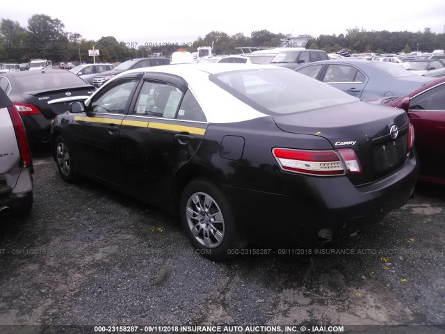 4T1BF3EK0AU543566 - 2010 TOYOTA CAMRY SE/LE/XLE BLACK photo 3