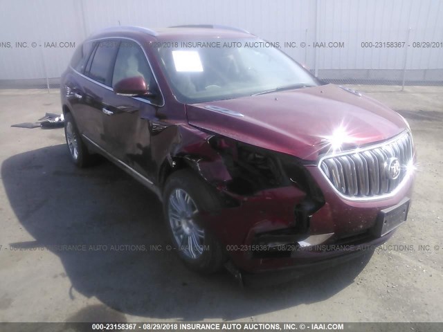 5GAKVBKD9GJ312734 - 2016 BUICK ENCLAVE MAROON photo 1