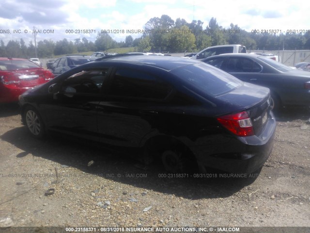19XFB2F94CE043371 - 2012 HONDA CIVIC EXL ლურჯი ფოტო 3