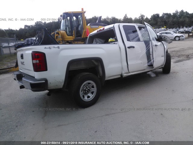 1GTV2TEC8FZ425071 - 2015 GMC SIERRA K1500 WHITE photo 4