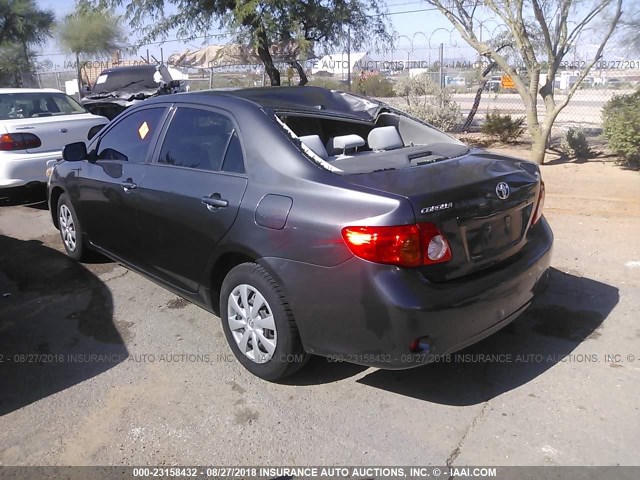 JTDBL40E299056680 - 2009 TOYOTA COROLLA LE/XLE GRAY photo 3