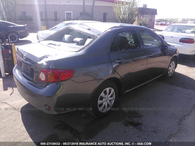 JTDBL40E299056680 - 2009 TOYOTA COROLLA LE/XLE GRAY photo 4