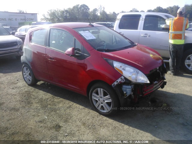 KL8CD6S90EC490048 - 2014 CHEVROLET SPARK 1LT RED photo 1