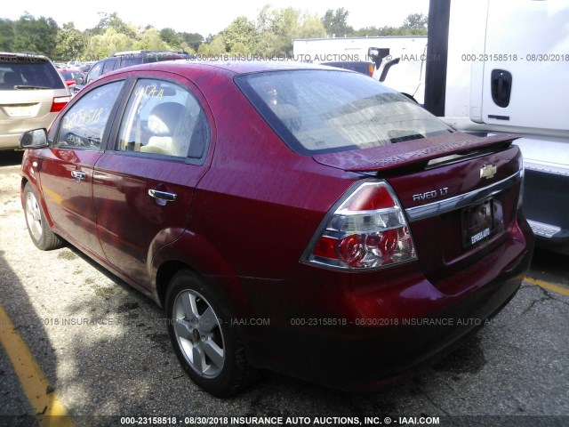 KL1TG56658B016798 - 2008 CHEVROLET AVEO LT RED photo 3