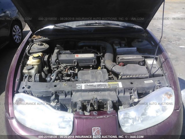 1G8ZR14792Z232633 - 2002 SATURN SC2 MAROON photo 10