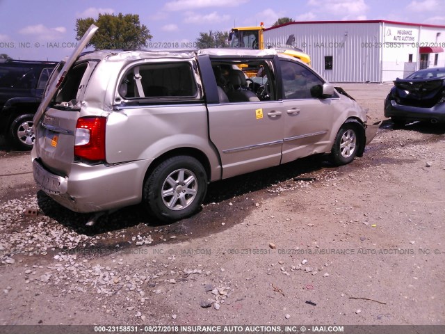 2C4RC1BG7DR518939 - 2013 CHRYSLER TOWN & COUNTRY TOURING TAN photo 4