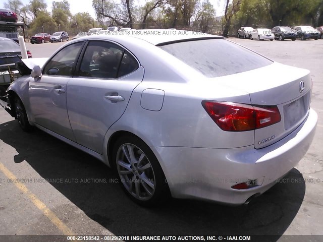 JTHBE262165001456 - 2006 LEXUS IS 350 SILVER photo 3