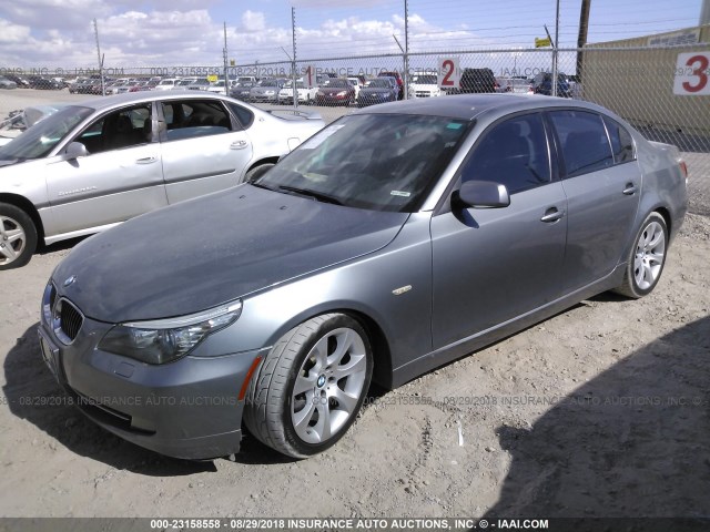 WBANW135X8CZ75467 - 2008 BMW 535 I GRAY photo 2