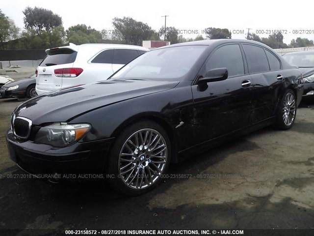 WBAHL83506DT06940 - 2006 BMW 750 I BLACK photo 2