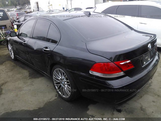 WBAHL83506DT06940 - 2006 BMW 750 I BLACK photo 3