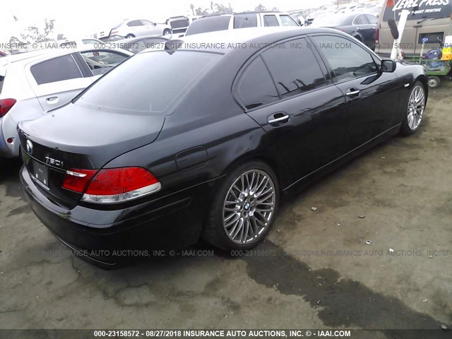 WBAHL83506DT06940 - 2006 BMW 750 I BLACK photo 4