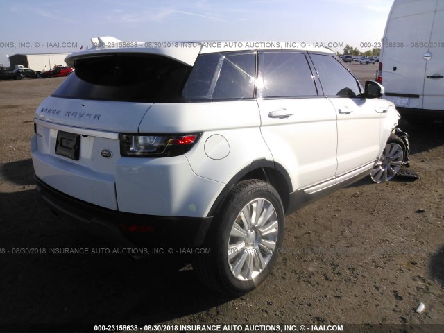 SALVR2BG2HH250556 - 2017 LAND ROVER RANGE ROVER EVOQU HSE WHITE photo 4