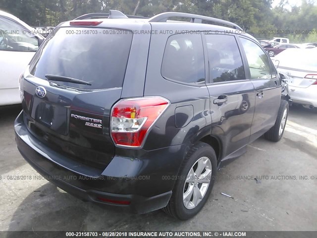 JF2SJAFC2GH442417 - 2016 SUBARU FORESTER 2.5I PREMIUM GRAY photo 4