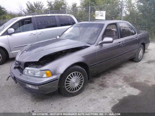 JH4KA7651NC030601 - 1992 ACURA LEGEND L GRAY photo 2