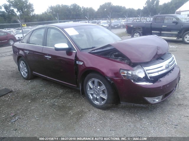 1FAHP25W08G127184 - 2008 FORD TAURUS LIMITED RED photo 1