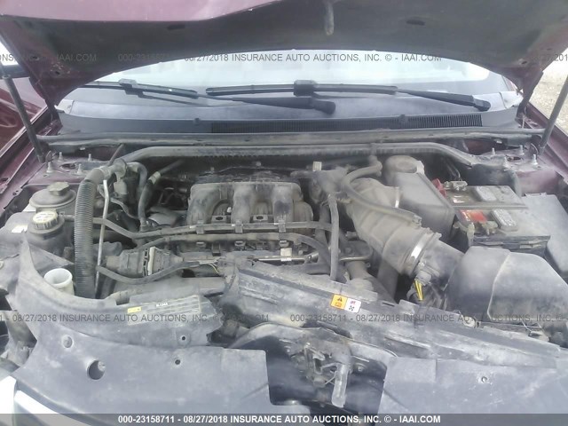 1FAHP25W08G127184 - 2008 FORD TAURUS LIMITED RED photo 10