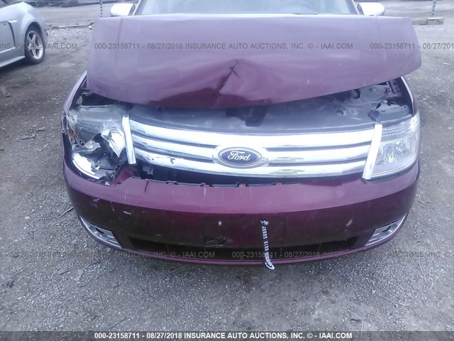 1FAHP25W08G127184 - 2008 FORD TAURUS LIMITED RED photo 6