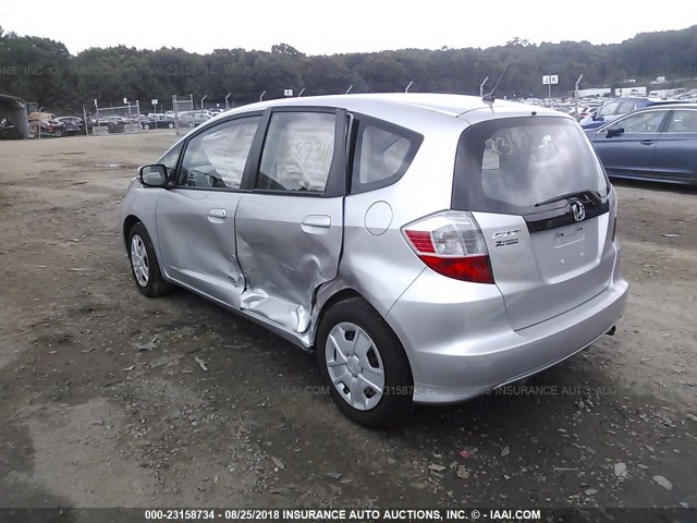 JHMGE8H36DC010466 - 2013 HONDA FIT SILVER photo 3