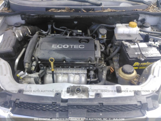 KL1TD5DE6BB196853 - 2011 CHEVROLET AVEO LS/LT Gümüş foto 10