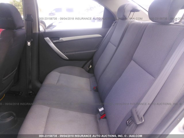 KL1TD5DE6BB196853 - 2011 CHEVROLET AVEO LS/LT Gümüş foto 8