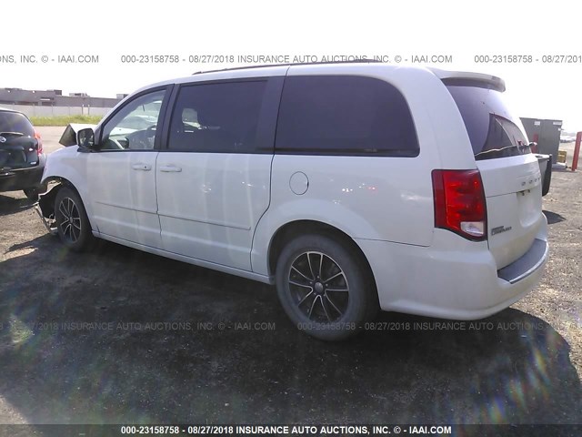 2C4RDGEG8GR274590 - 2016 DODGE GRAND CARAVAN R/T WHITE photo 3