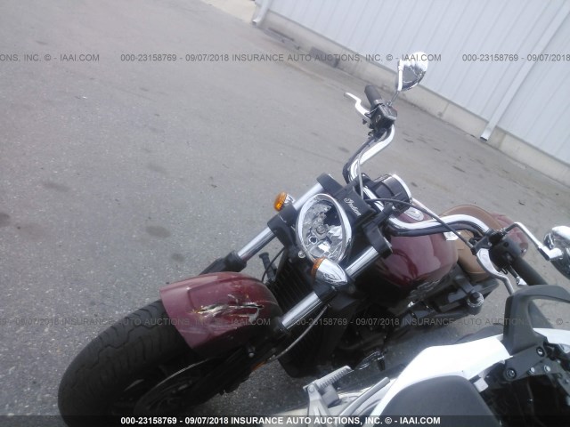 56KMSA003F3102704 - 2015 INDIAN MOTORCYCLE CO. SCOUT ABS RED photo 2