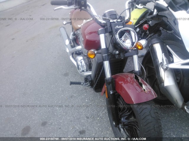 56KMSA003F3102704 - 2015 INDIAN MOTORCYCLE CO. SCOUT ABS RED photo 5