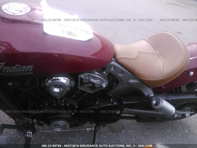 56KMSA003F3102704 - 2015 INDIAN MOTORCYCLE CO. SCOUT ABS RED photo 9