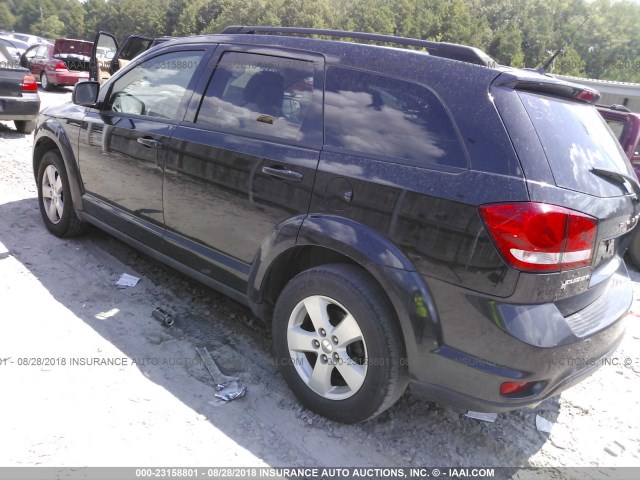 3D4PG1FG8BT532805 - 2011 DODGE JOURNEY MAINSTREET BLACK photo 3