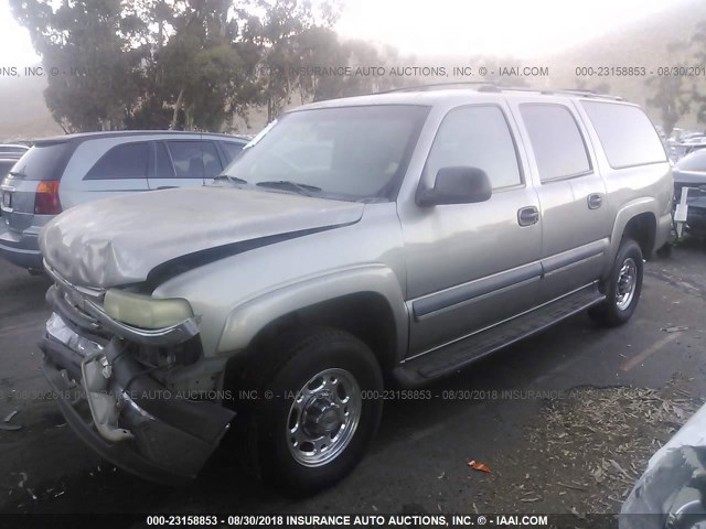 3GNGC26G93G146698 - 2003 CHEVROLET SUBURBAN C2500 SILVER photo 2