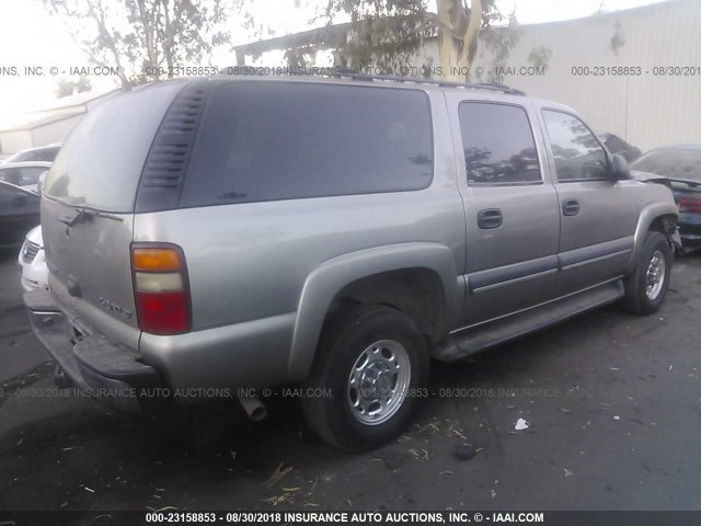 3GNGC26G93G146698 - 2003 CHEVROLET SUBURBAN C2500 SILVER photo 4