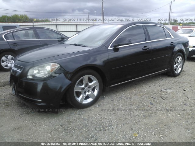 1G1ZC5EB5AF173641 - 2010 CHEVROLET MALIBU 1LT 黑色 照片 2