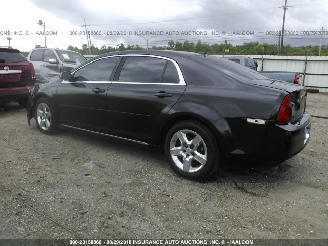 1G1ZC5EB5AF173641 - 2010 CHEVROLET MALIBU 1LT 黑色 照片 3