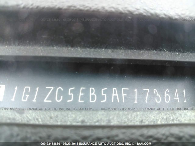 1G1ZC5EB5AF173641 - 2010 CHEVROLET MALIBU 1LT 黑色 照片 9