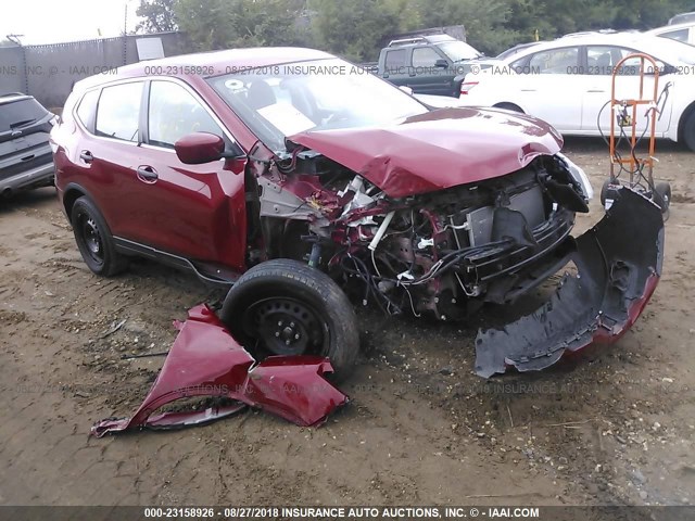 KNMAT2MT1GP698759 - 2016 NISSAN ROGUE S/SL/SV MAROON photo 1