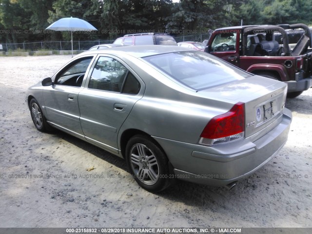 YV1RS592762551343 - 2006 VOLVO S60 2.5T GREEN photo 3