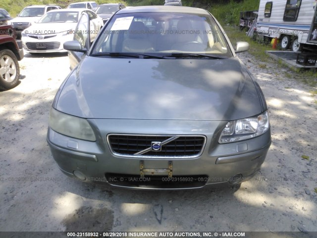 YV1RS592762551343 - 2006 VOLVO S60 2.5T GREEN photo 6