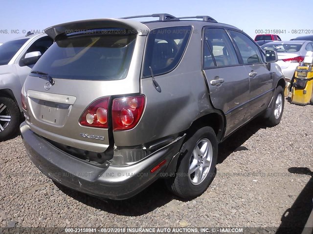 JT6GF10U8Y0059550 - 2000 LEXUS RX 300 GOLD photo 4