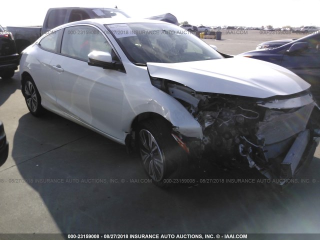 2HGFC3B74JH352932 - 2018 HONDA CIVIC EXL WHITE photo 1
