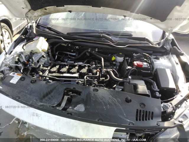 2HGFC3B74JH352932 - 2018 HONDA CIVIC EXL WHITE photo 10