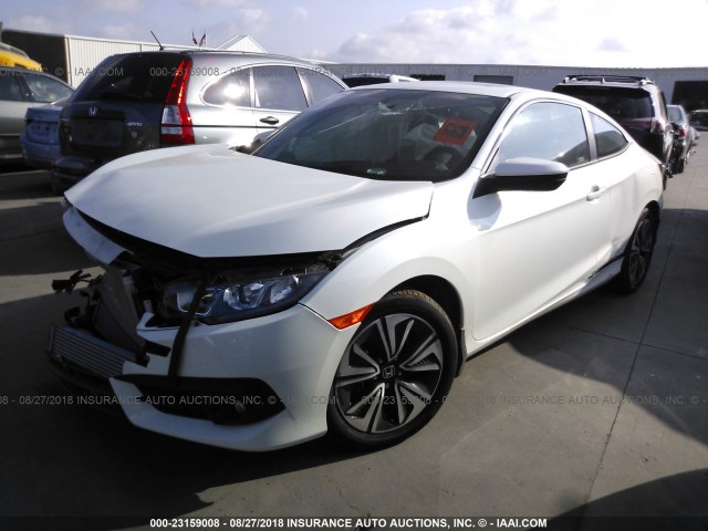 2HGFC3B74JH352932 - 2018 HONDA CIVIC EXL WHITE photo 2